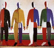 Kasimir Malevich Outdoor sporter oil on canvas